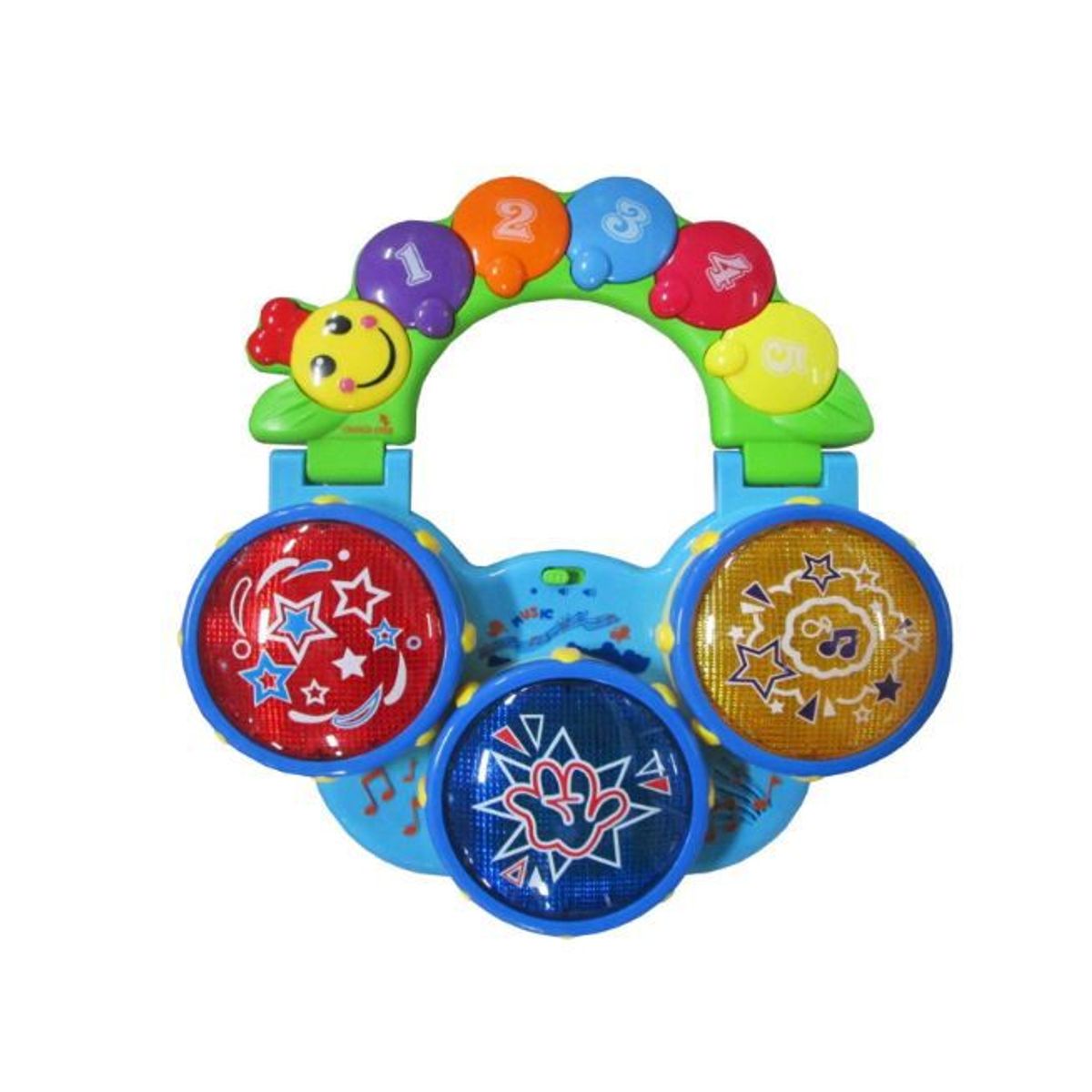 GENERICO - Juguete musical de bebe de Tambor de Palmas - Oruga Musical