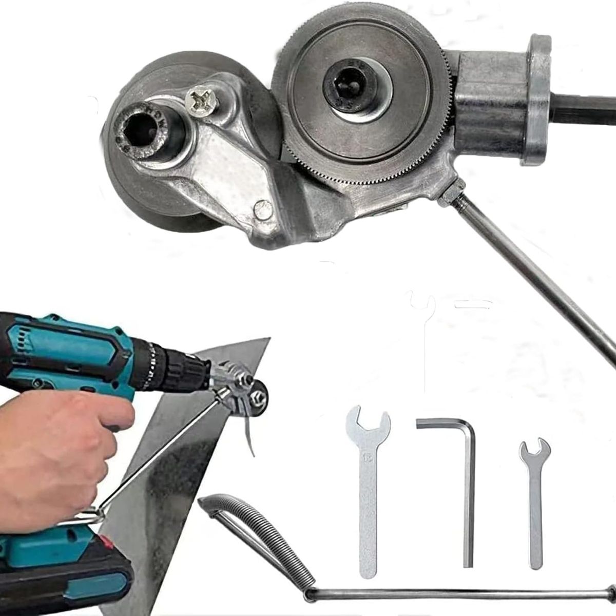 XTD - Cortador Metal Lata Adaptador para Taladro Calamina Laminas