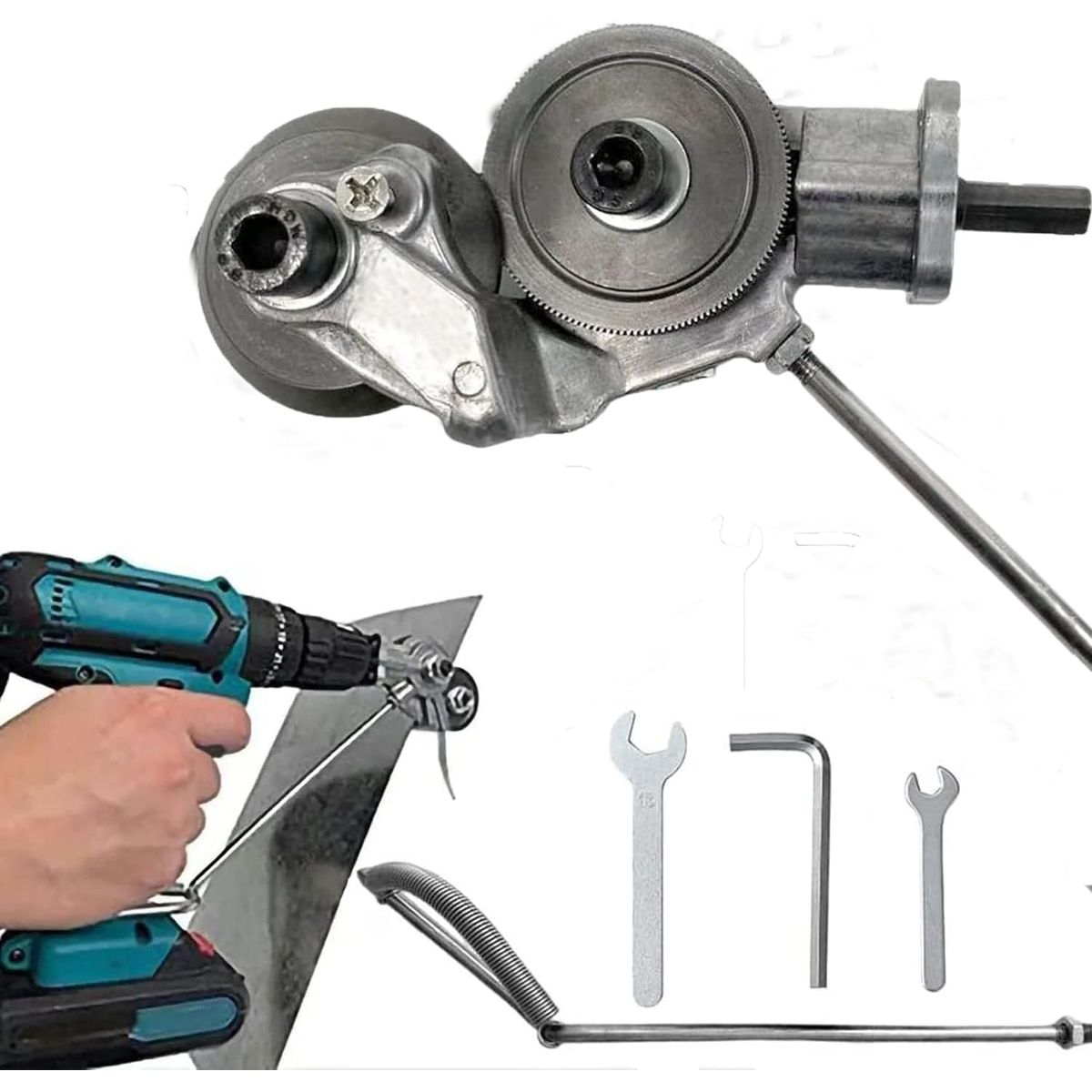 XTD - Cortador Metal Lata Adaptador para Taladro Calamina Laminas