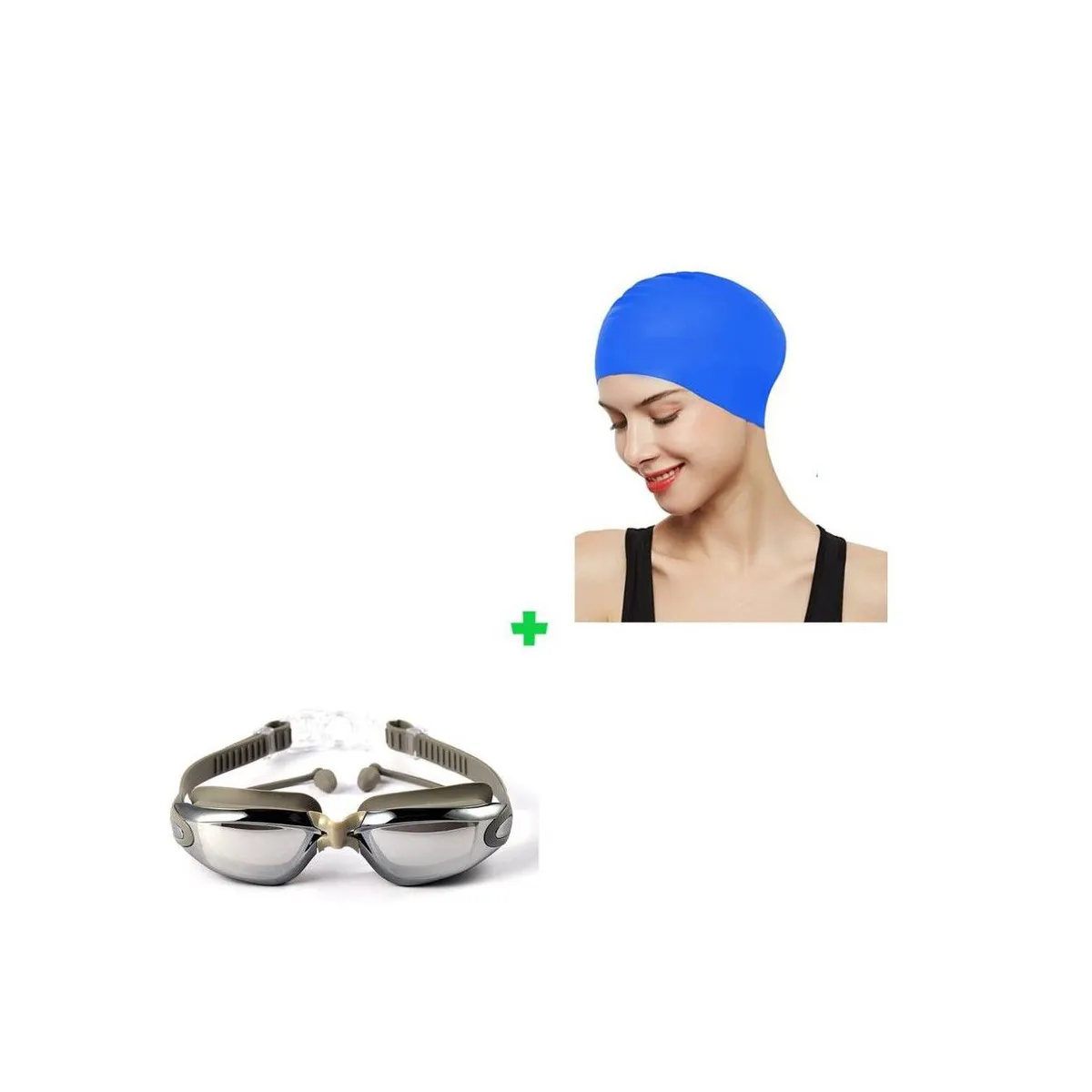 GENERICO - Pack lentes natación hd uv  gorro