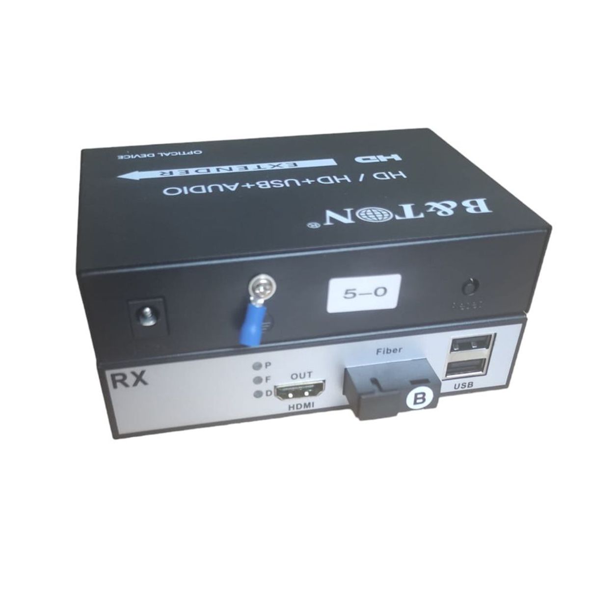 GENERICO - Extensión Extender HDMI fibra optica KVM Hasta 20 kilometros 1080 USB