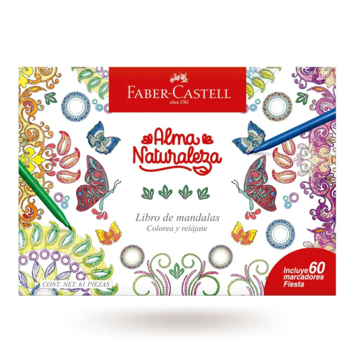 FABER-CASTELL - Set Alma Naturaleza + 60 plumones Fiesta 45.