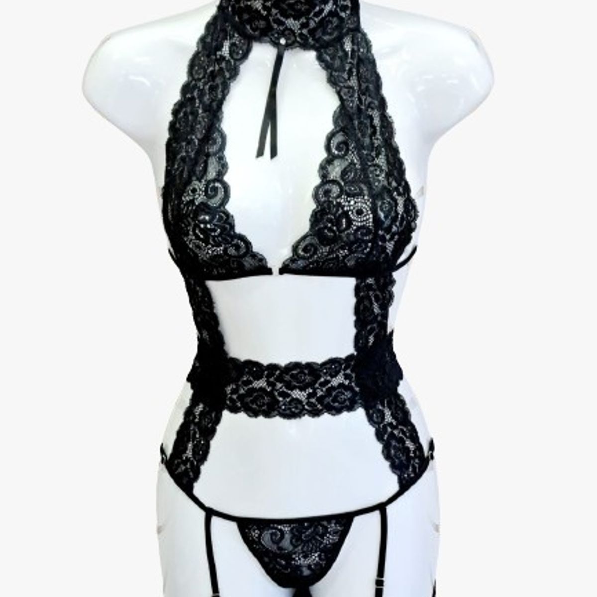 GENERICO - Body 3 Pz LULU GLAMOURE Talla S a M  De Alcoba