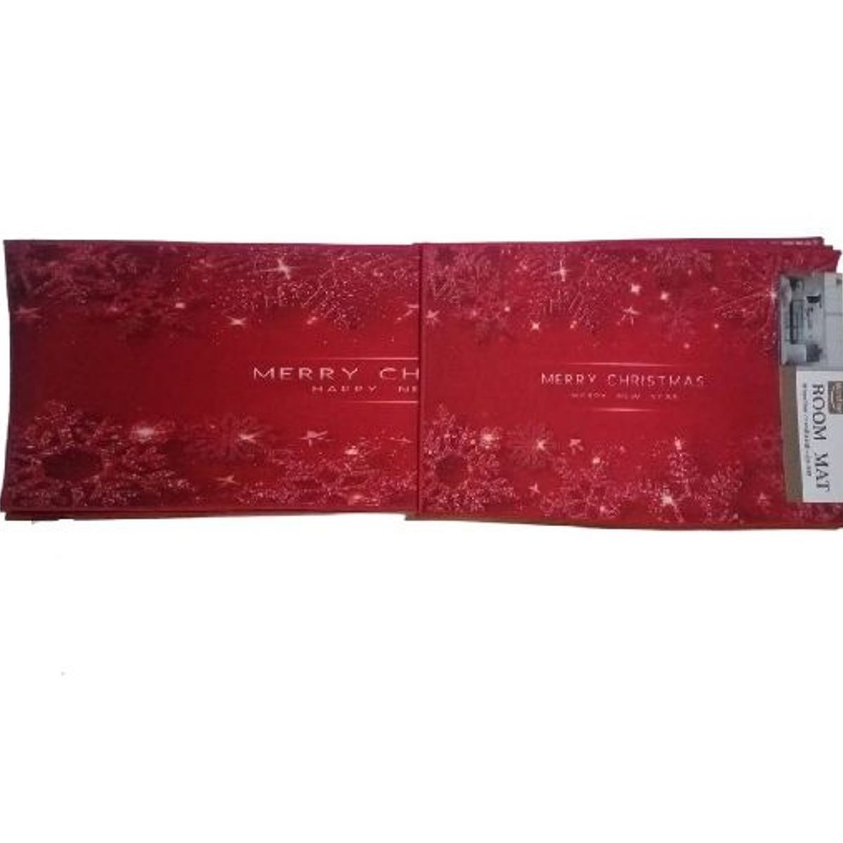 GENERICO - SET DE 2 TAPETES NAVIDEÑOS ANTIDESLIZANTES ALFOMBRA