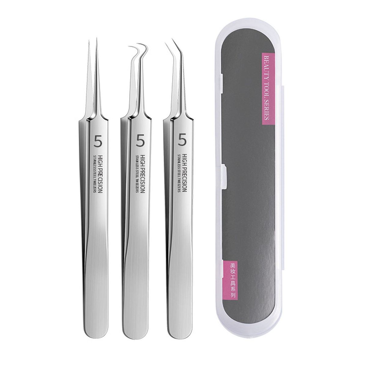 GENERICO - Pinzas ultrafinas para espinillas n ° 5 pinzas para espinillas A1