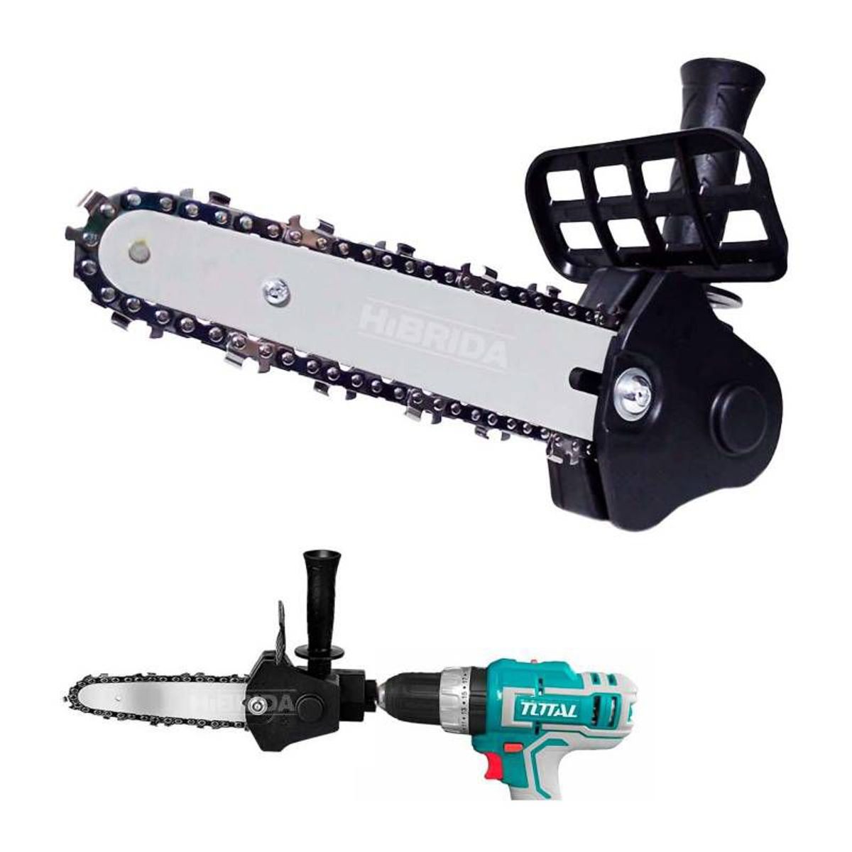 GENERICO - Adaptador Moto Sierra Para Taladro Portátil o Eléctrico  6 pulgadas