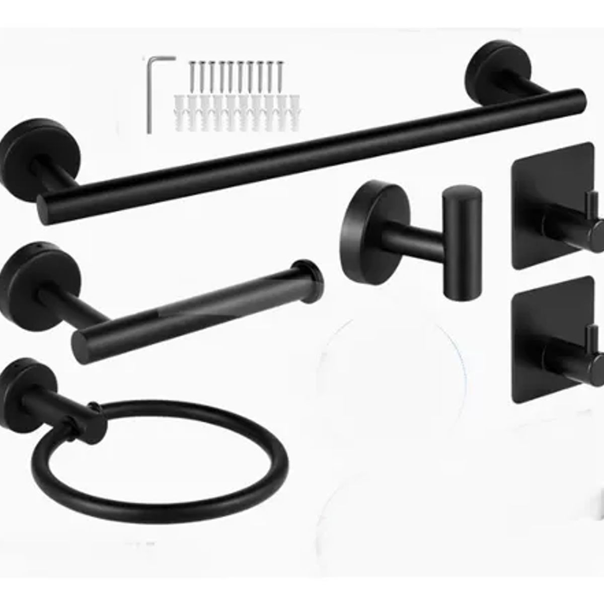GENERICO - Accesorios Para Baño Acero Inoxidable Black