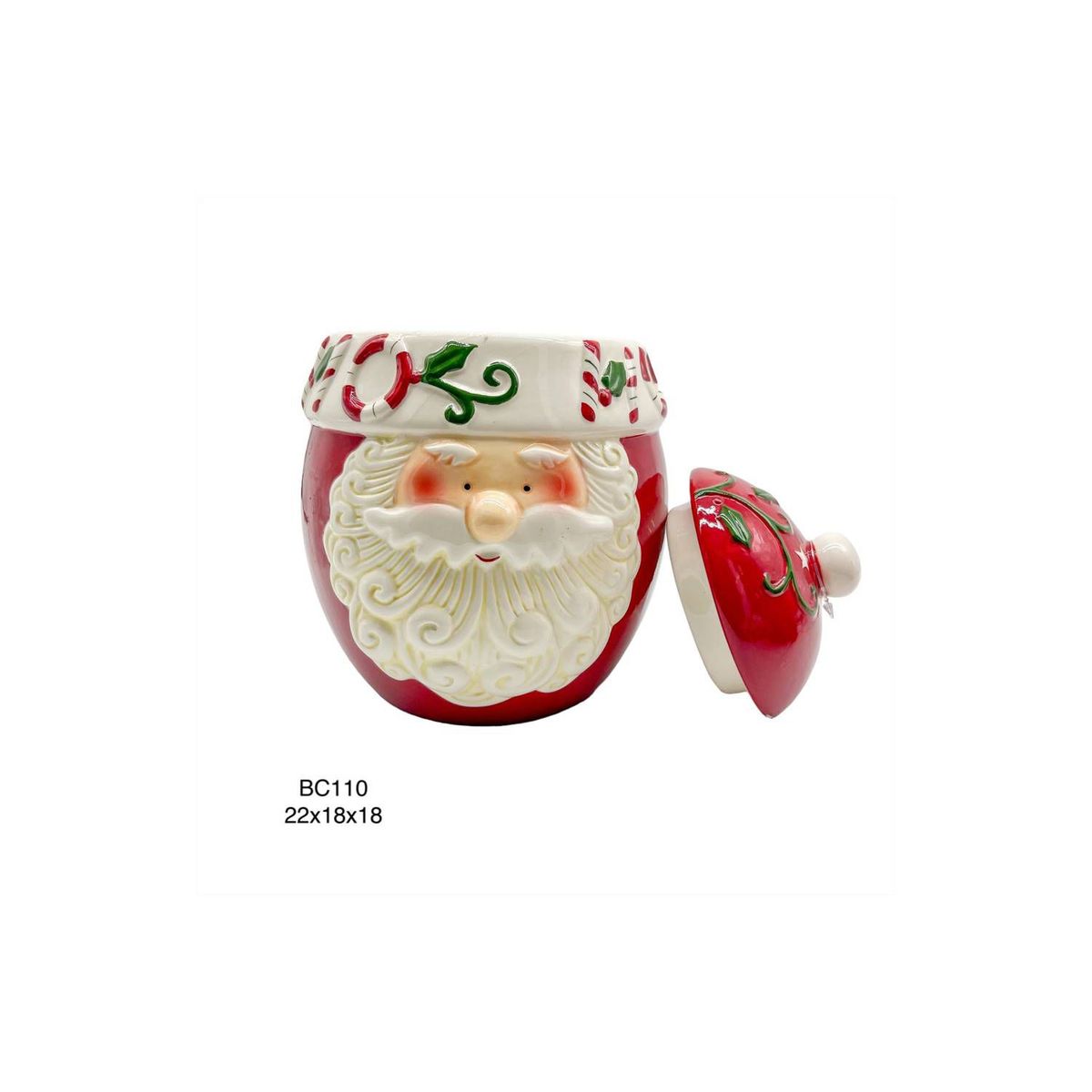 GENERICO - Bowl de Galletas Papa Noel de 22cm