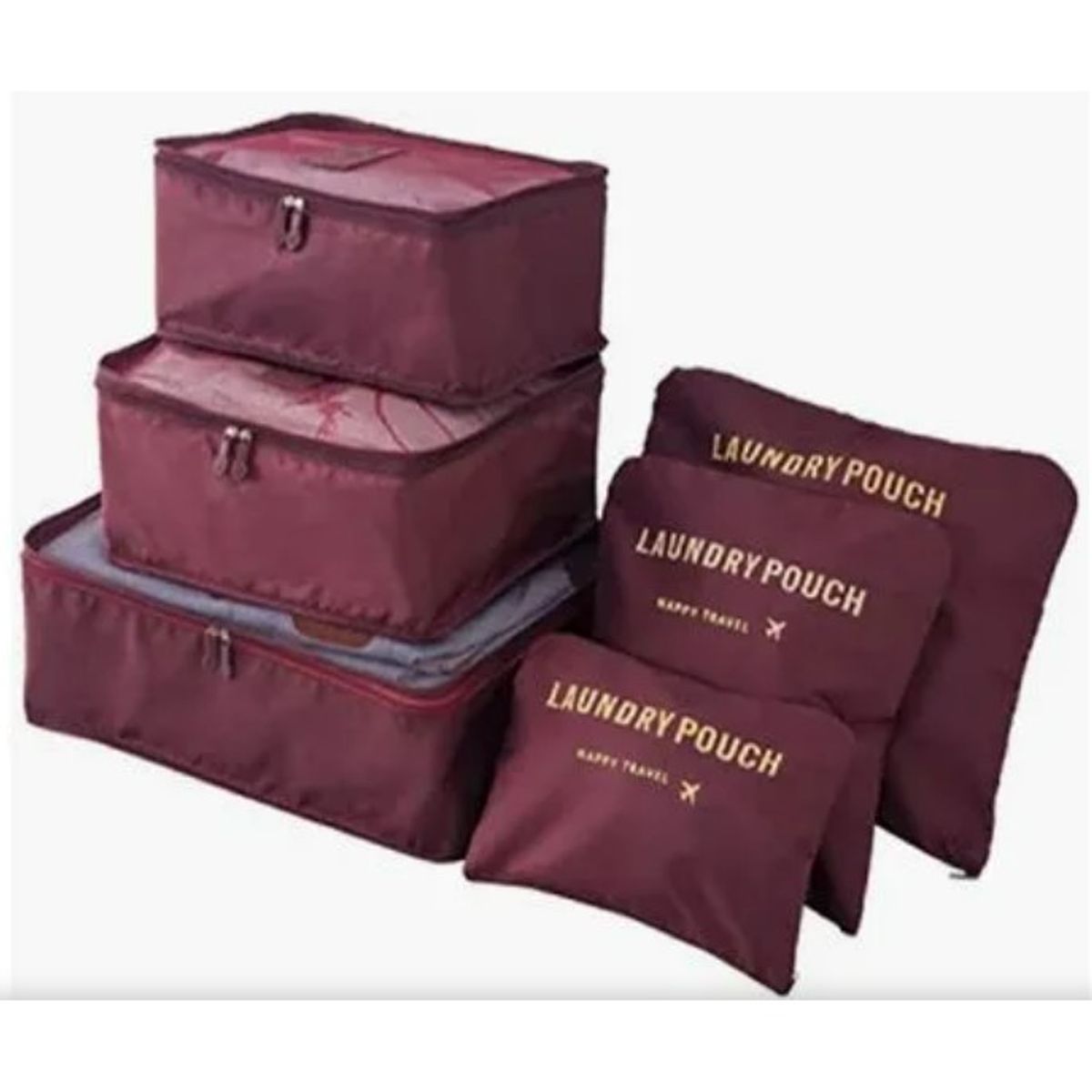 GENERICO - Set Organizadores de Maleta Bolsas Impermeable para Viaje  6PCS