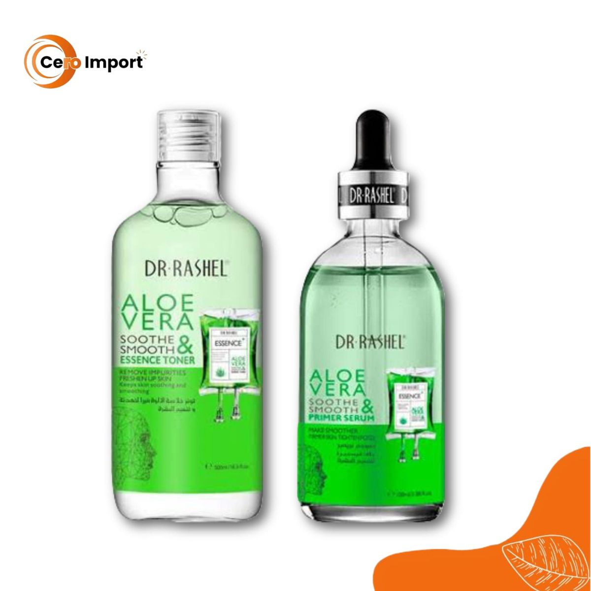 GENERICO - Pack Tonico Calmante Aloevera 500ml y Serum Aloe Vera 100ml  Dr Rashel