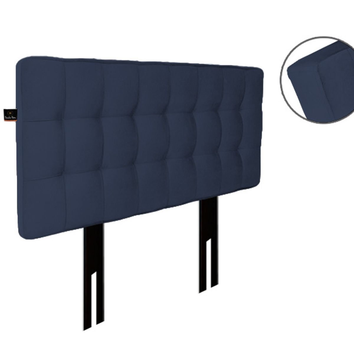 BARAKA HOME - Cabecera Pata ajustable Maltes Queen - Azul Marino