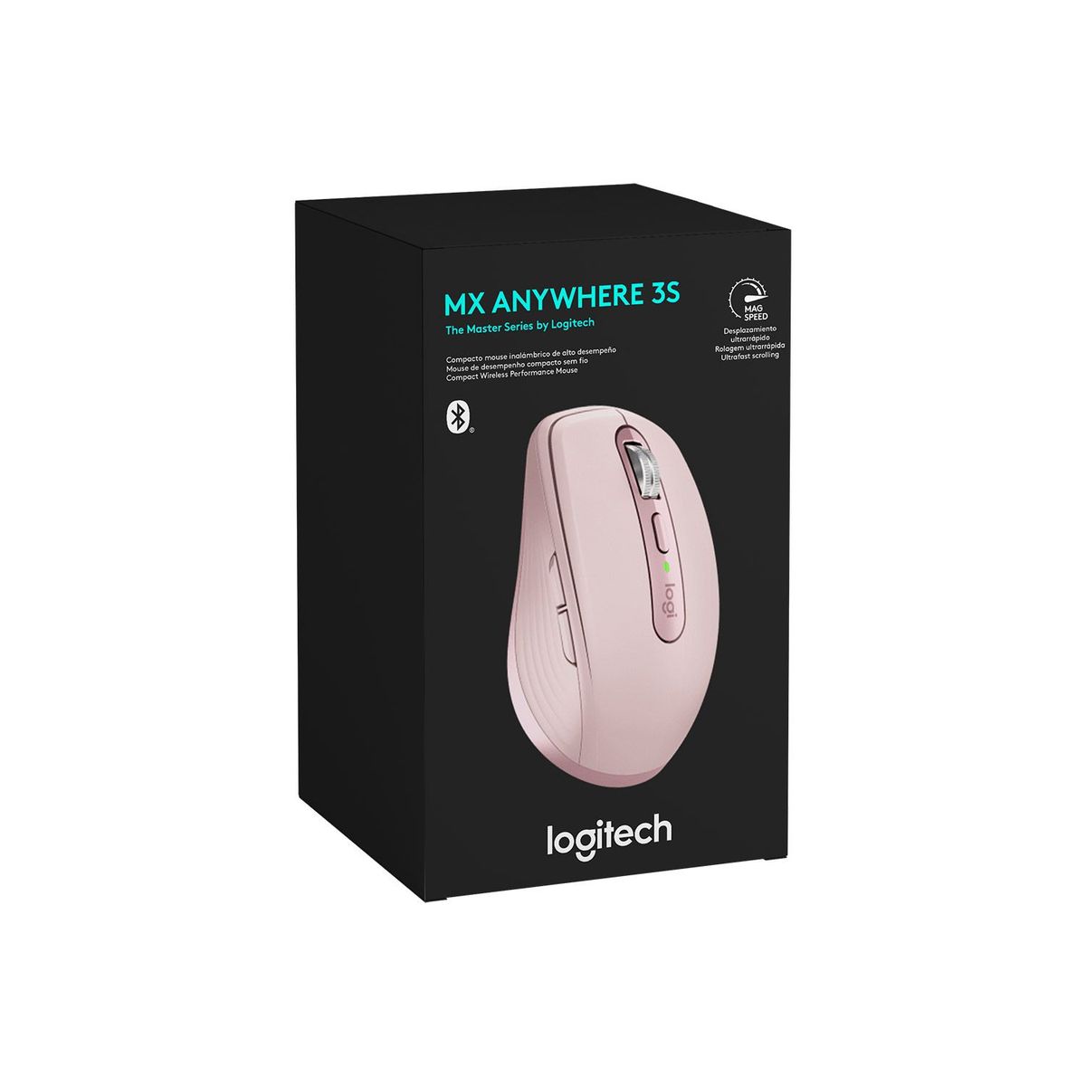 LOGITECH - Mouse Logitech Mx Anywhere 3S Bluetooth Rosa