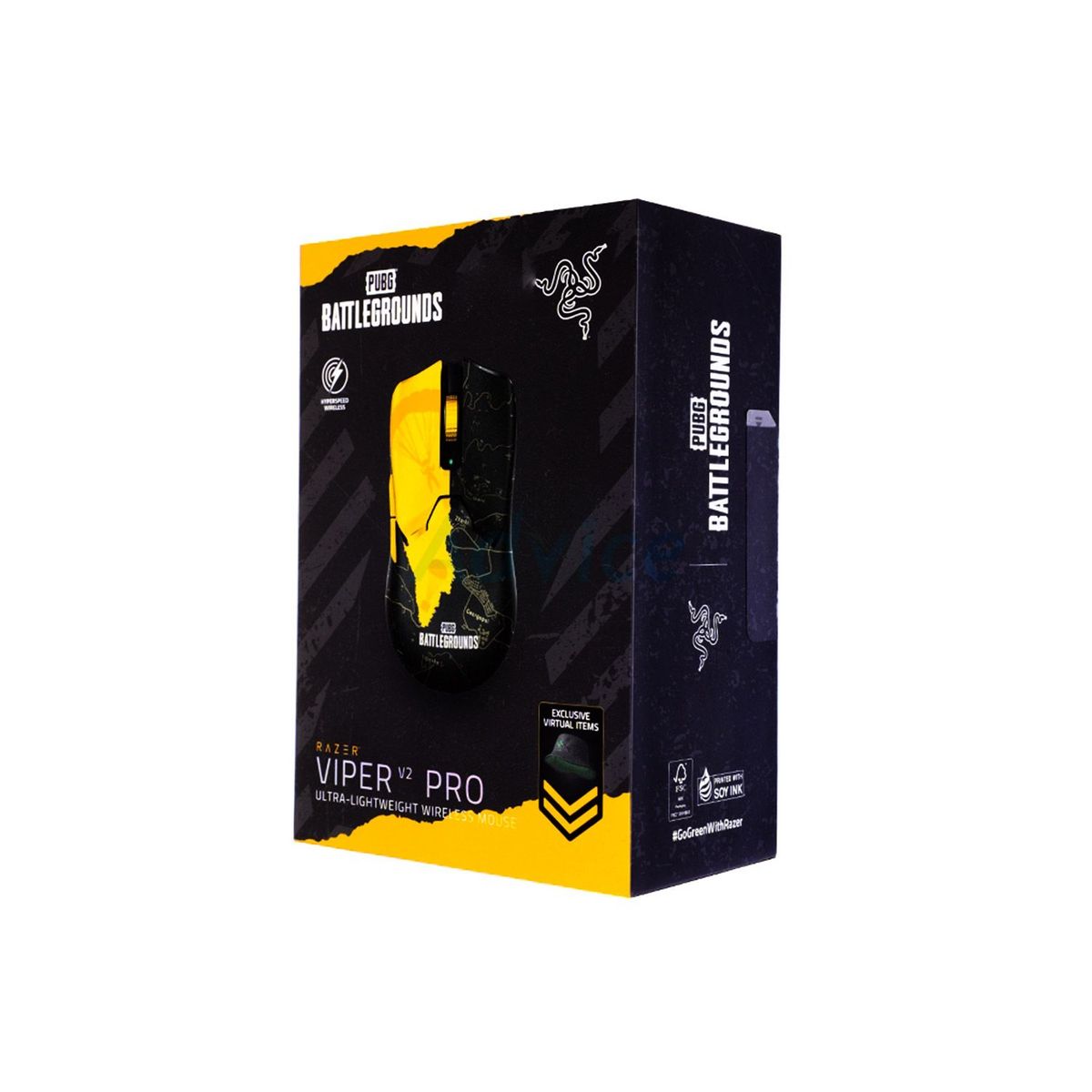 RAZER - Mouse Razer Gamer Viper V2 Pro Pubg Battlegrounds Ed Wireless Black