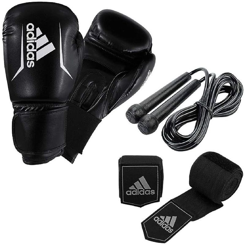 ADIDAS - Kit 2 Guantes de Boxeo Adidas Adulto Negro 10OZ
