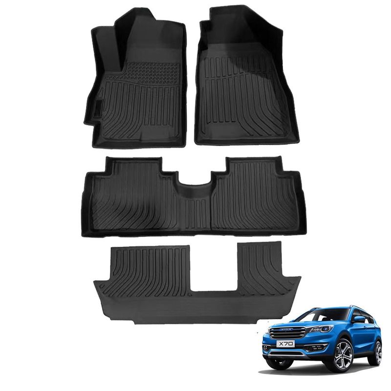GENERICO - PROTECTOR CUBRE PISO 5D TPE JETOUR X70 3 FILAS 2020-2024