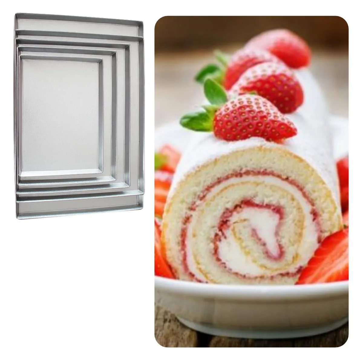 GENERICO - 5 Moldes de Pionono para Repostería