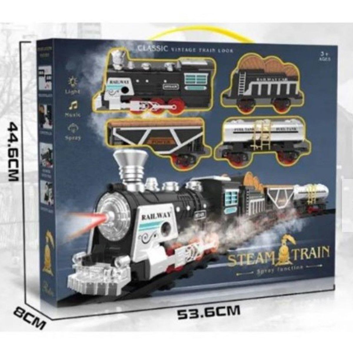 GENERICO - Tren Navideño Interactivo Bota Humo  Musical 12 pistas de Calidad