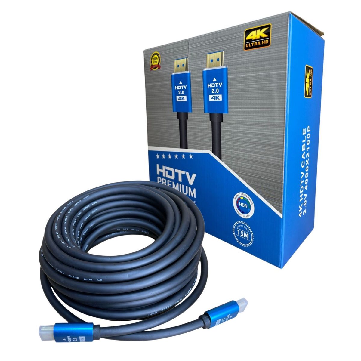 GENERICO - Cable Hdmi 2.0 15 Metros 4k Ultra Hd  60hz 2160p