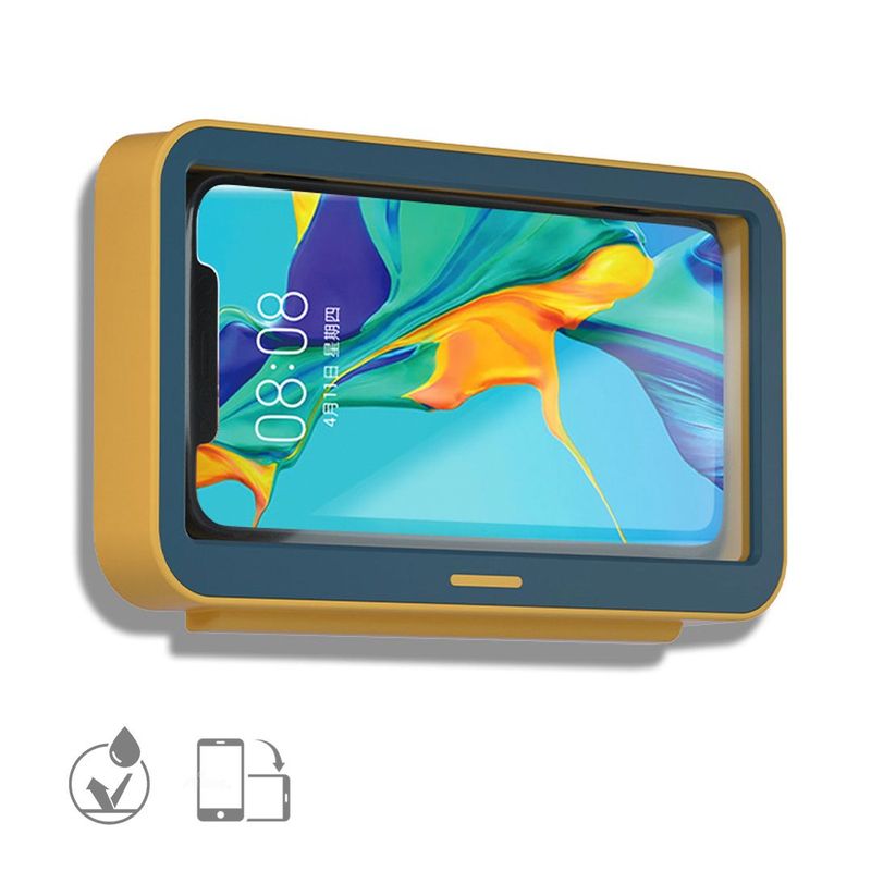 S&T - Soporte Impermeable Para Teléfonos Móviles Giratorio 360° LC-399 AZUL