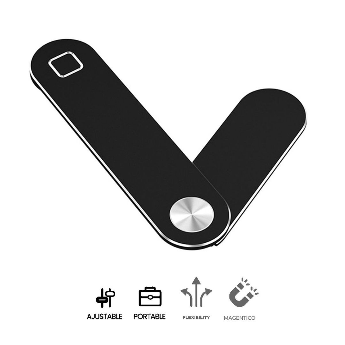 S&T - Soporte Holder de Celular PLaptop Corporativos Aluminio HS610 BLACK