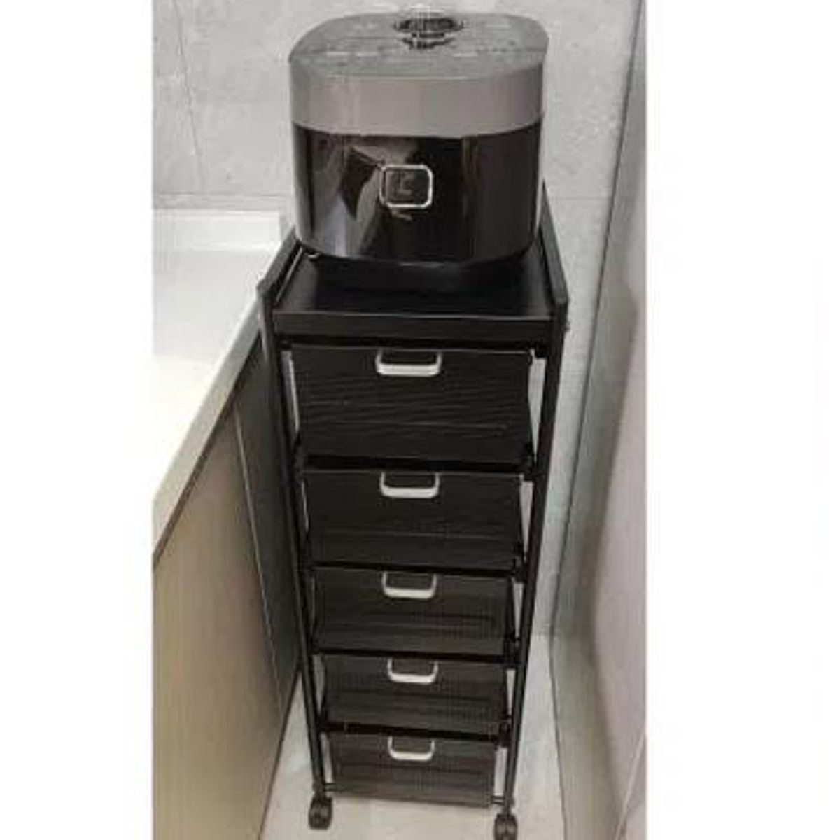 GENERICO - CARRO PARA MAQUILLAJE SALÓN OFICINA 5 CAJONES METAL