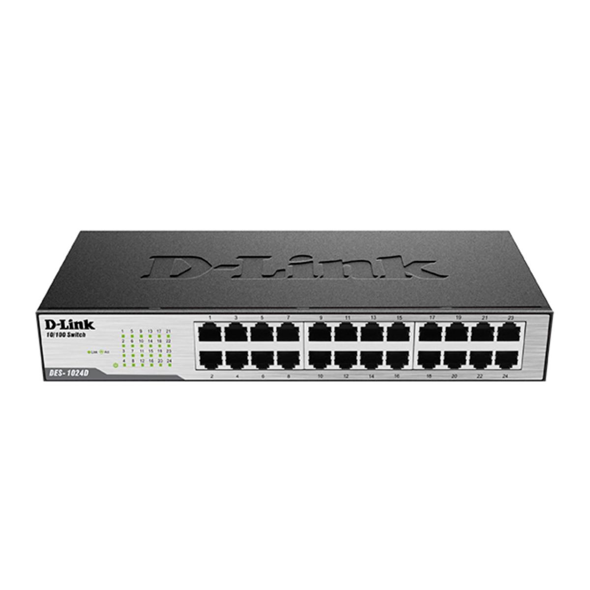 D LINK - SWITCH D-LINK 24 PUERTOS 10/100MBPS RACKEABLE - P/N: DES-1024D