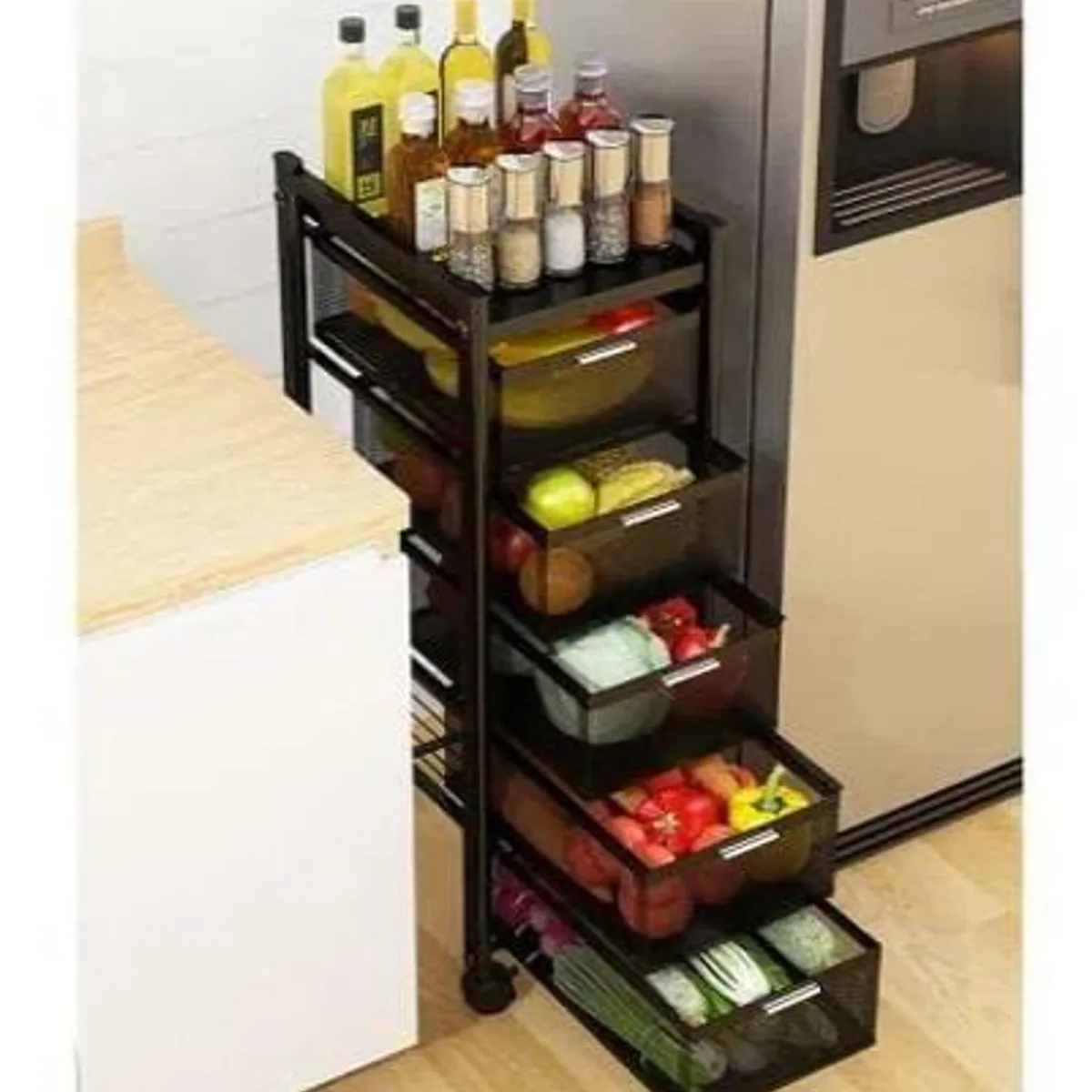 GENERICO - Zapatera Organizador De Calzado Multiusos De 5 Cajones negro