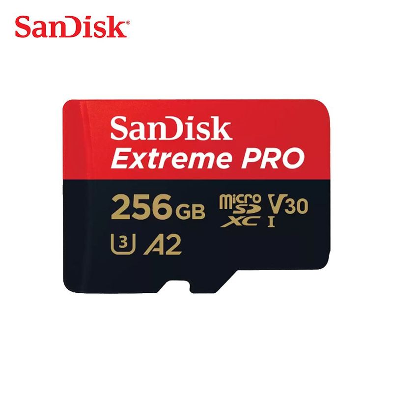 SANDISK - Memoria MICRO SD SANDISK EXTREME PRO 256GB de 200mbs - ORIGINAL