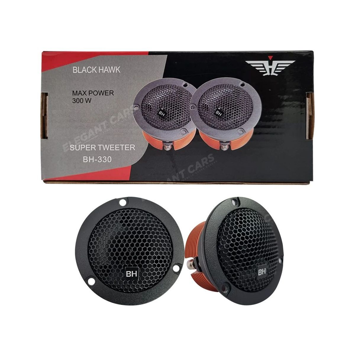 BLACK HAWK - Tweeter Neodimio Black Hawk 300w Tipo Bala BH-330.