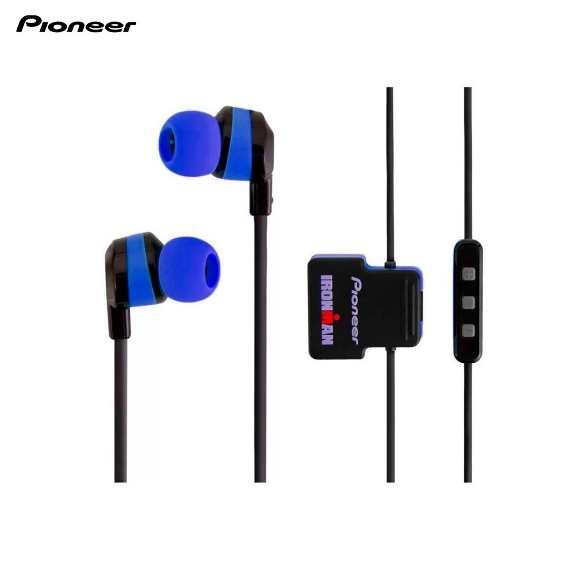 PIONEER - Audifono Pioneer deportivo Bluetooth IRONMAN SE-IM5BT - Azul