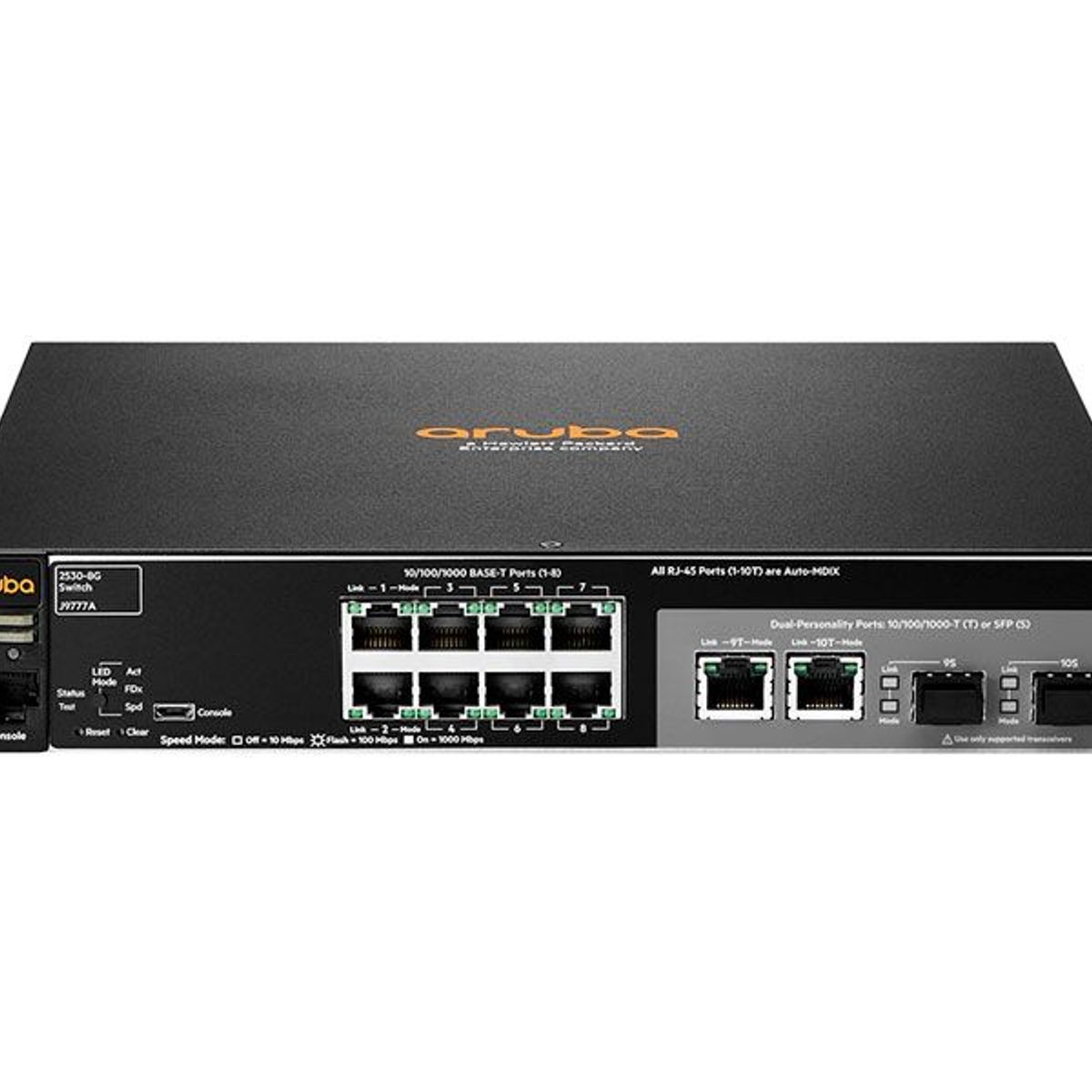 HP - SWITCH HPE ARUBA 2530-8G 8 PUERTOS GIGABIT - P/N: J9777A