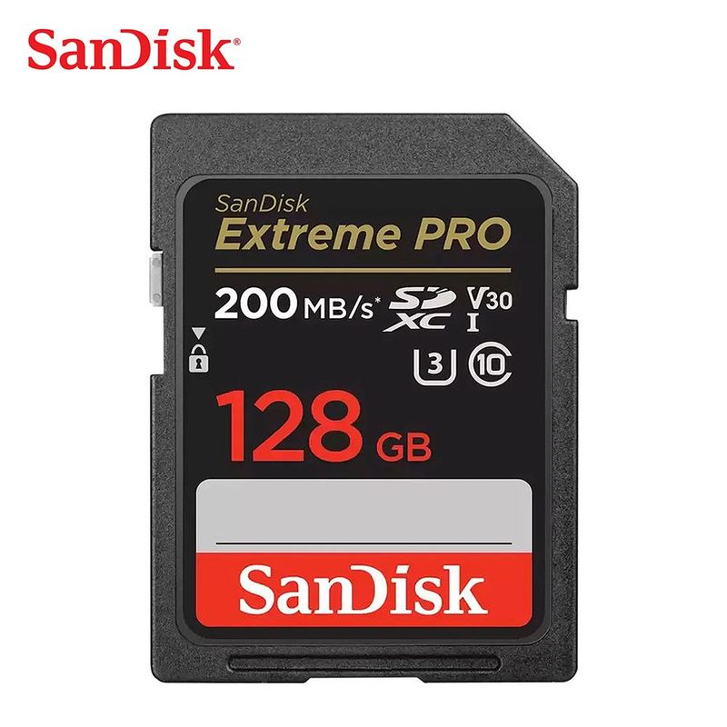 SANDISK - Memoria SD SANDISK EXTREME PRO 128GB de 200mbs - ORIGINAL