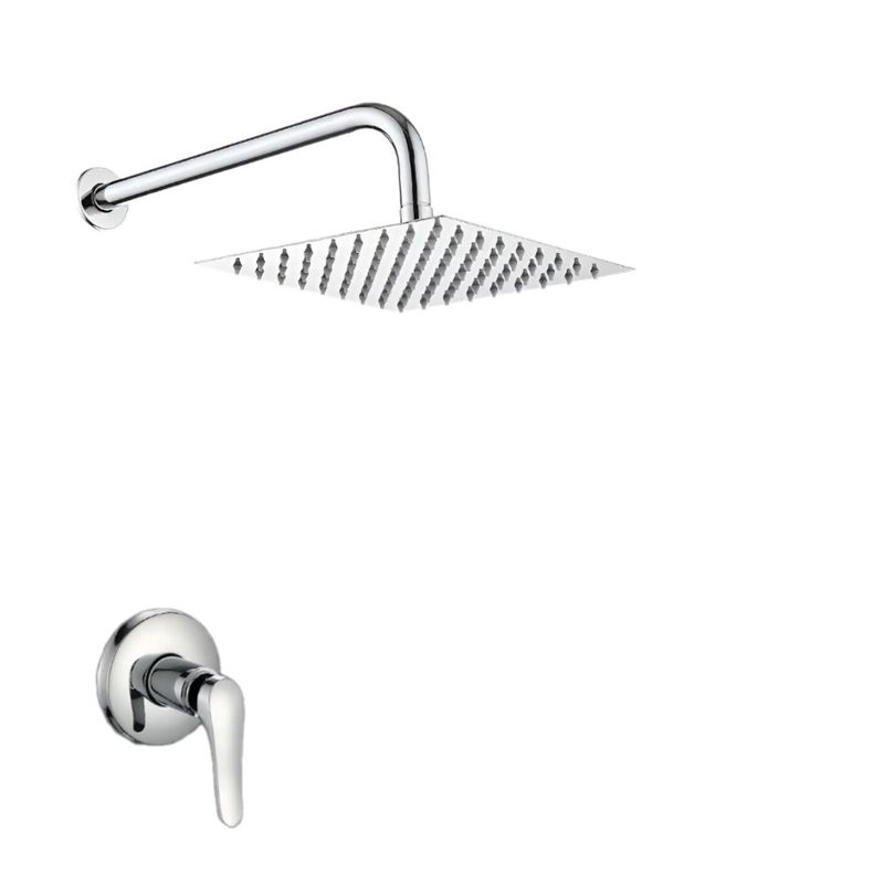 IMPORTADO MC - KIT DE DUCHA  8 PULGADAS ACERO CROMADO CON LLAVE AGUA FRIA