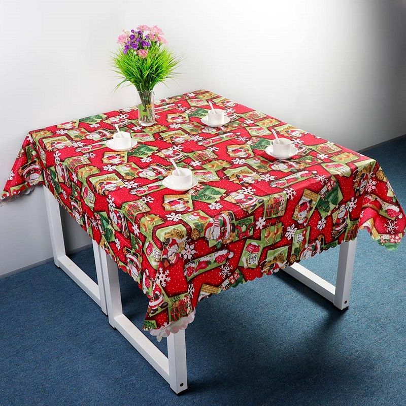GENERICO - Mantel navideño para mesa rectangular 220 cm x 150 cm  Aleatorio