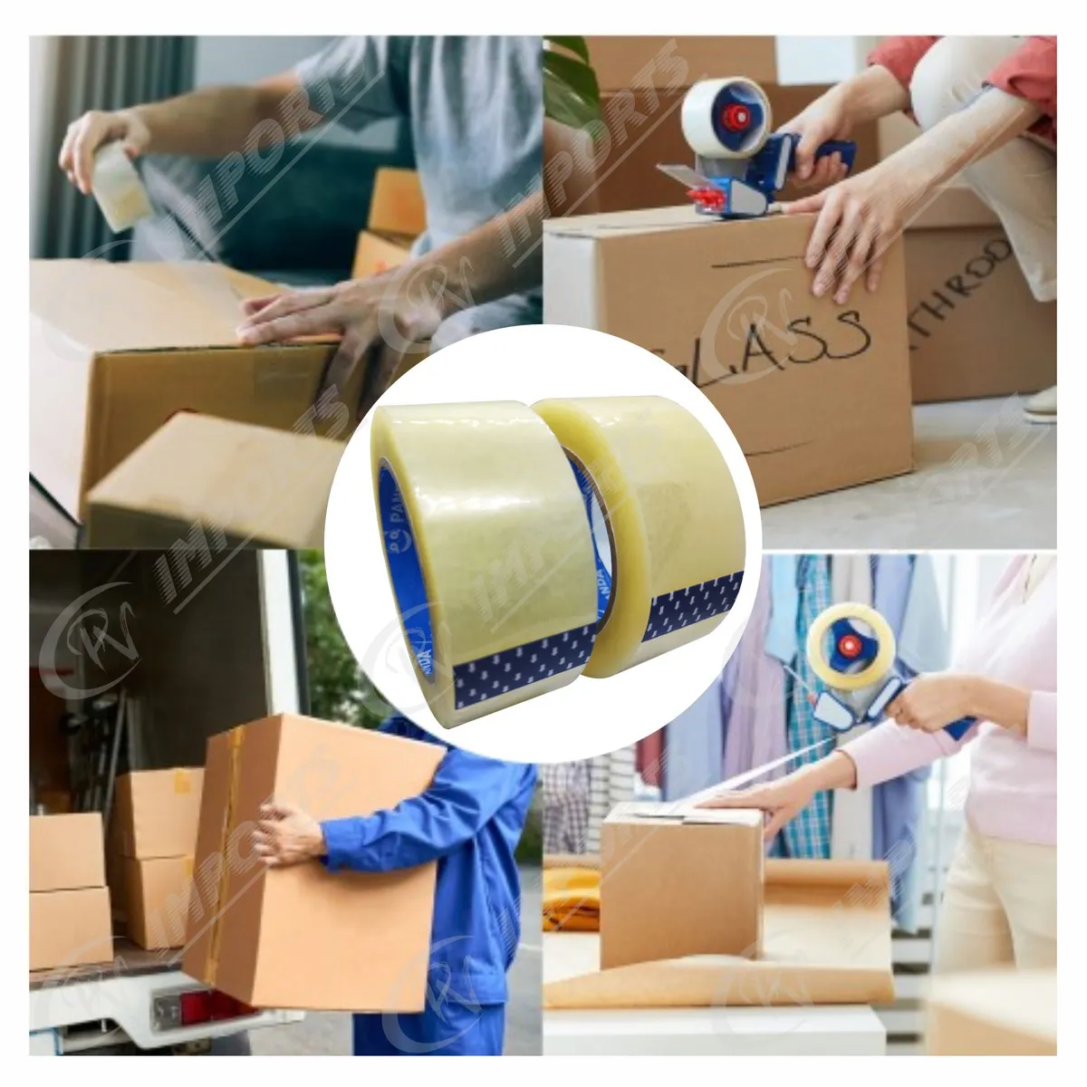 GENERICO - Cinta de Embalaje de 200 Yardas x 2 Unidades