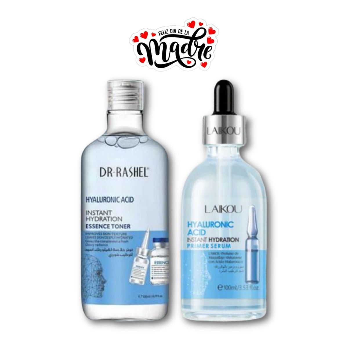 GENERICO - Serum Hialuronico 100ml - Tonico Facial Hialuronico 500ml Dr Rashel