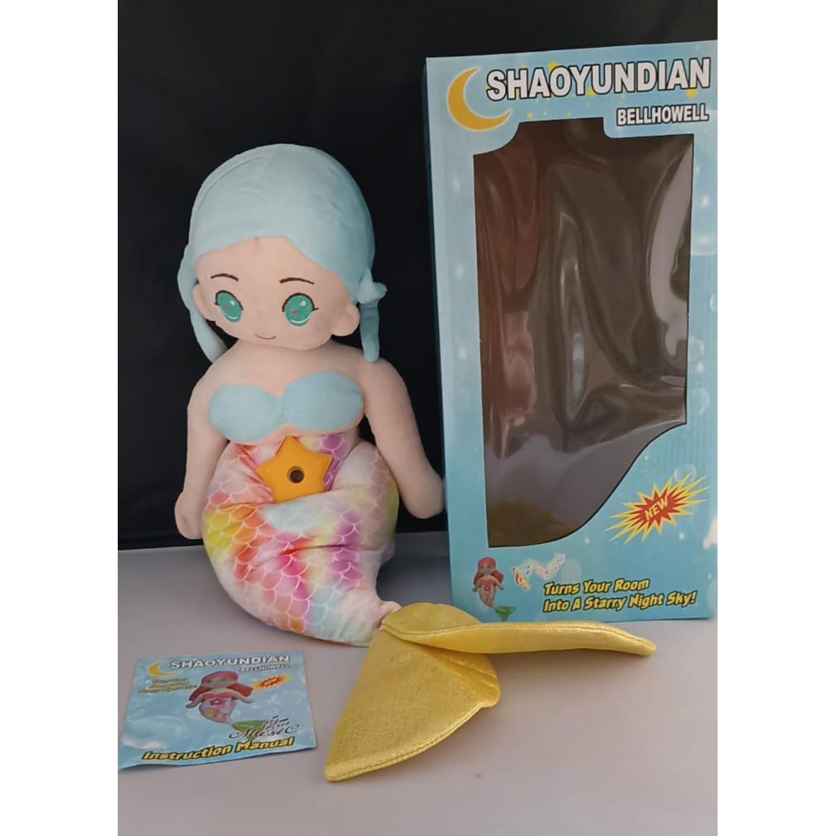 GENERICO - MUÑECA SIRENA CON PROYECTOR DE IMÁGENES Y MUSICAL