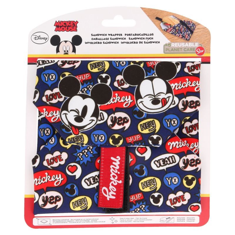 MICKEY MOUSE - Porta sandwich de tela Mickey Mouse