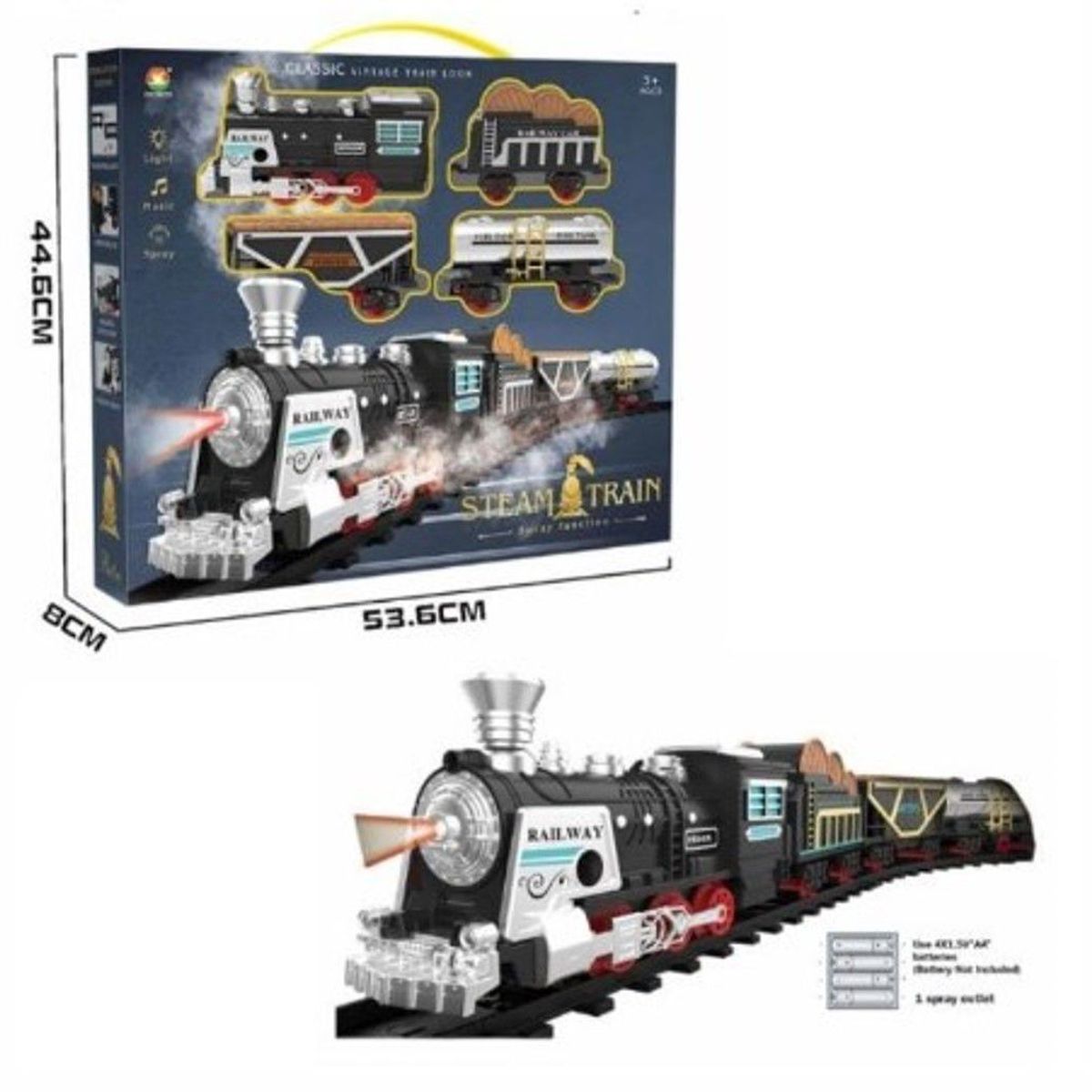 GENERICO - Tren Navideño Vitagne Interactivo  Musical y 12 pistas GRANDE