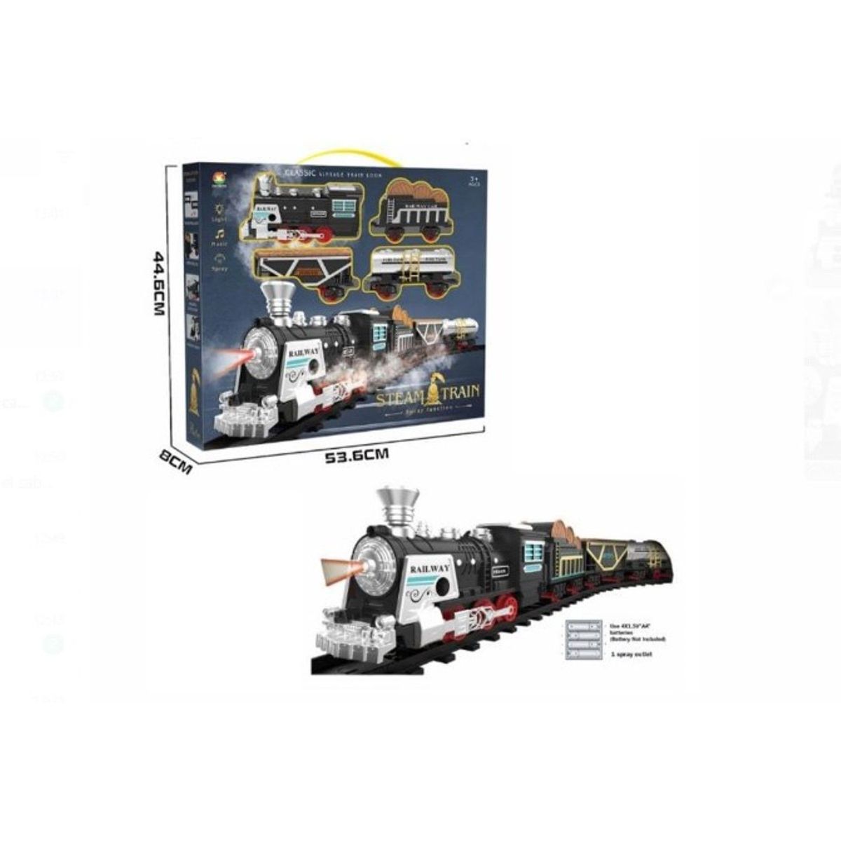 GENERICO - Tren Navideño Vitagne Interactivo  Musical y 12 pistas GRANDE