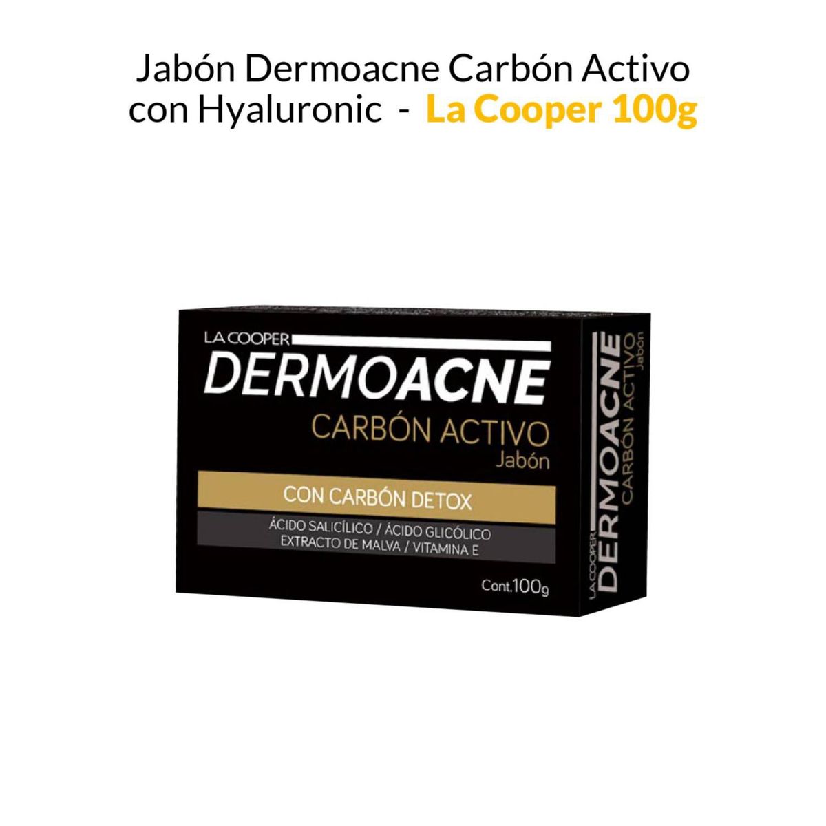 BIOAQUA - Pack Crema AntiAcné Bioaqua y Jabon Dermoacne Carbon Activado LaCooper