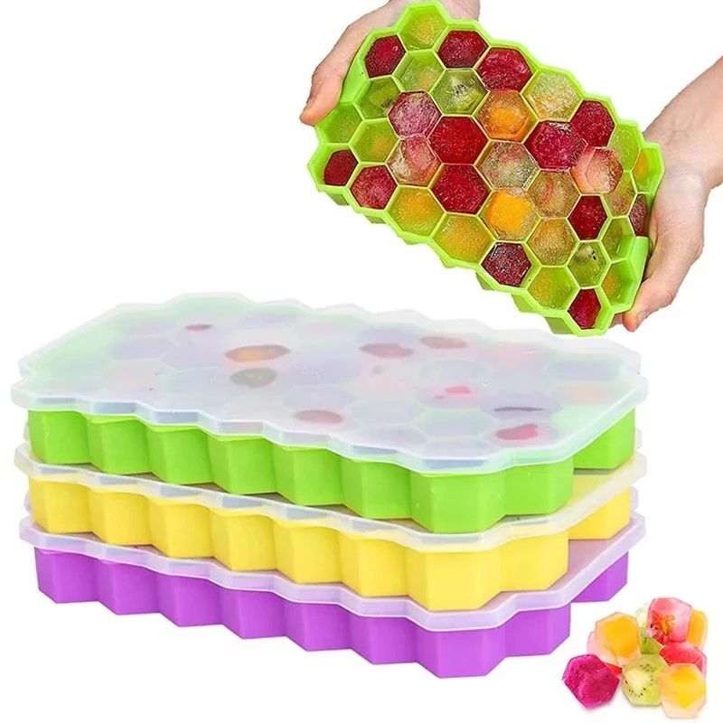 GENERICO - CUBETA PARA HIELO DE SILICONA MUY PRACTICA