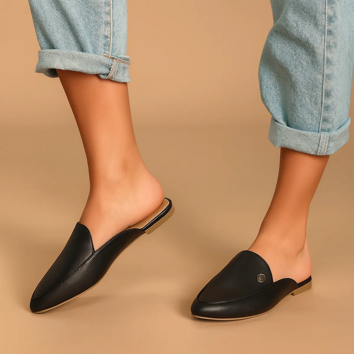 GENERICO - Zapatos mules Mujer Misshus Mica negro