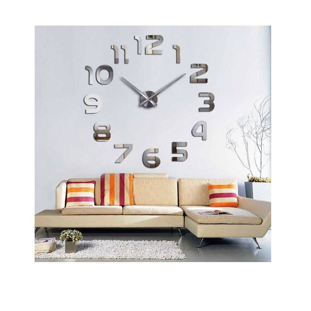 GENERICO - Reloj de pared 3d decorativo modelo europeo