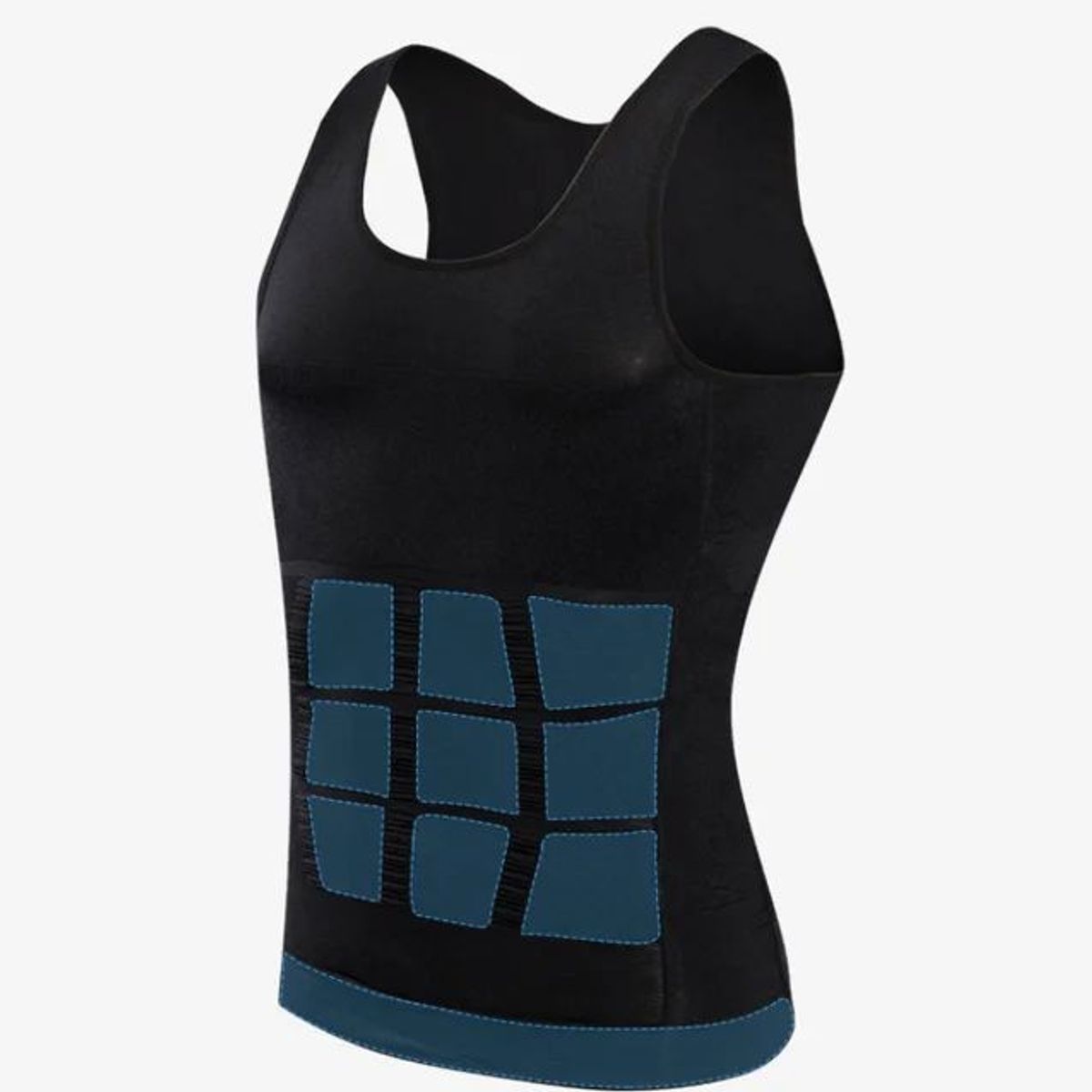 GENERICO - BVD HOMBRE REDUCTOR FORMADOR MOLDEADOR ALTA COMPRESIÓN ABDOMINAL NEGRO