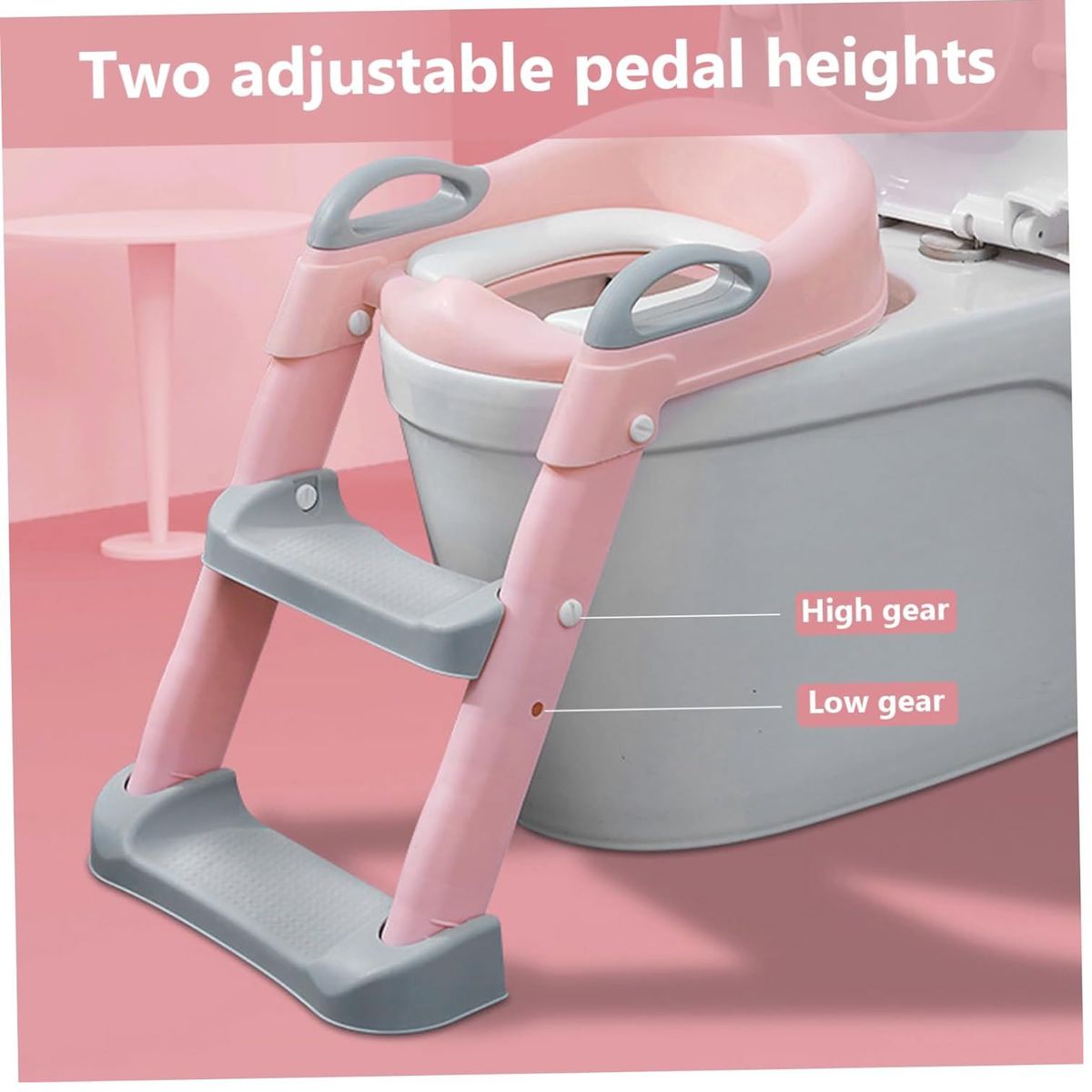 OEM - Asiento de Entrenamiento Ajustable para Inodoro Rosado