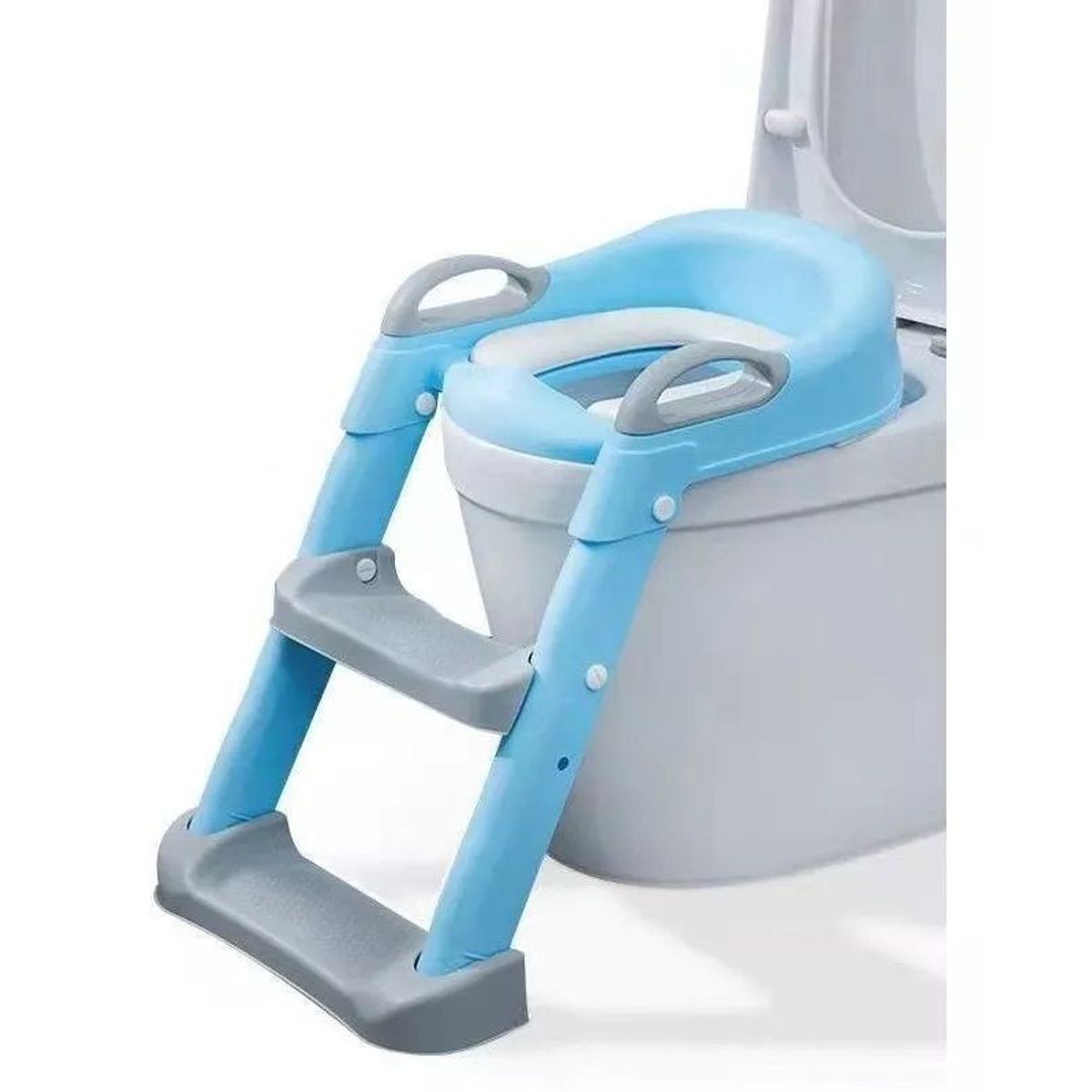 OEM - Asiento de Entrenamiento Ajustable para Inodoro Celeste