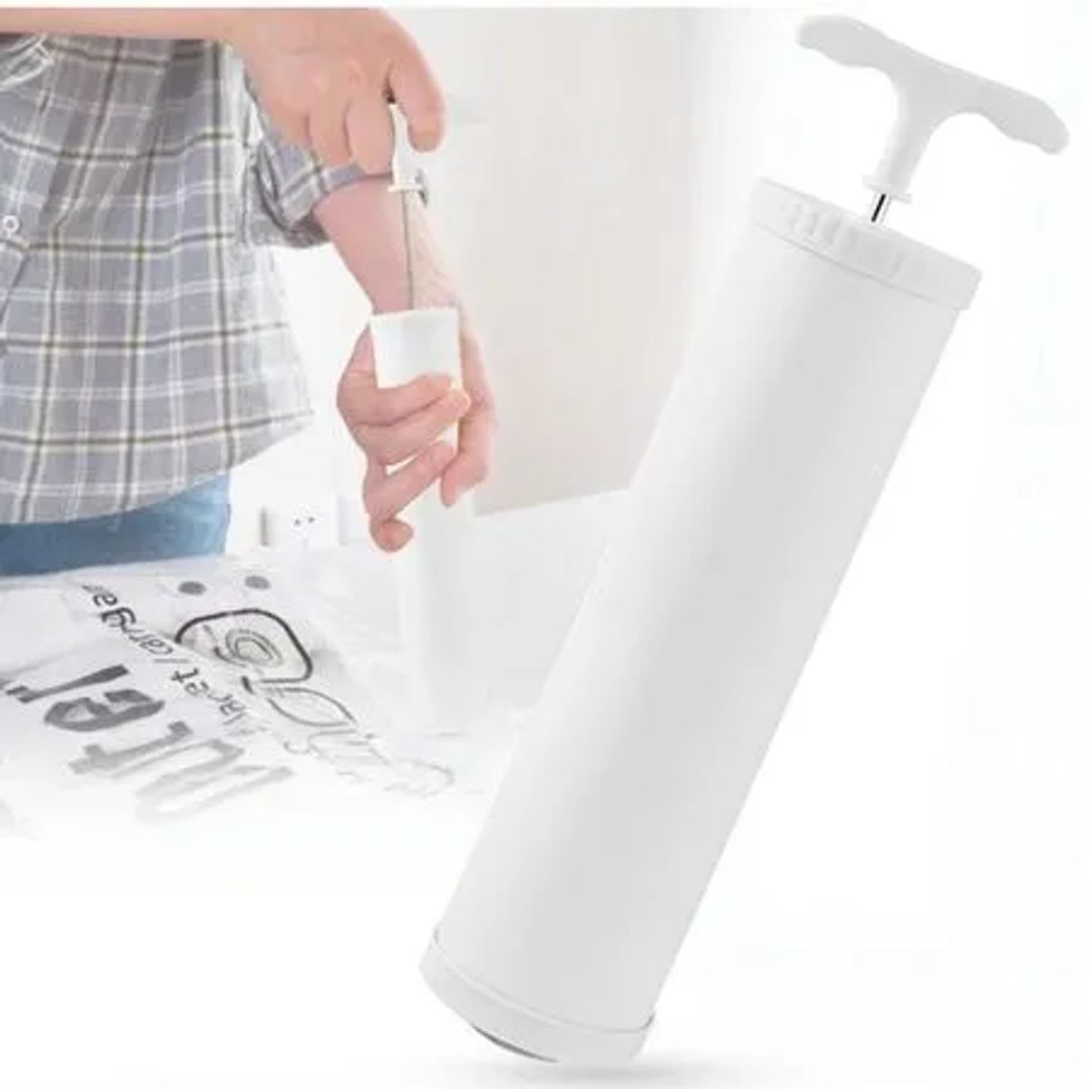 GENERICO - Succionador de Aire Manual para Bolsas