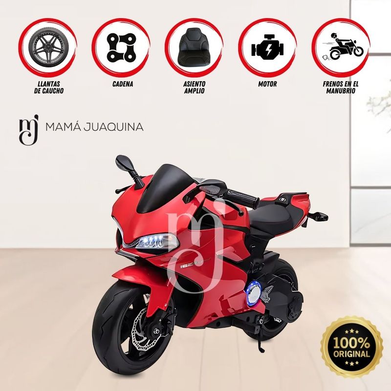 DUCATI - Moto a Batería para Niños «DUCATI DIAVEL» Licenced Red