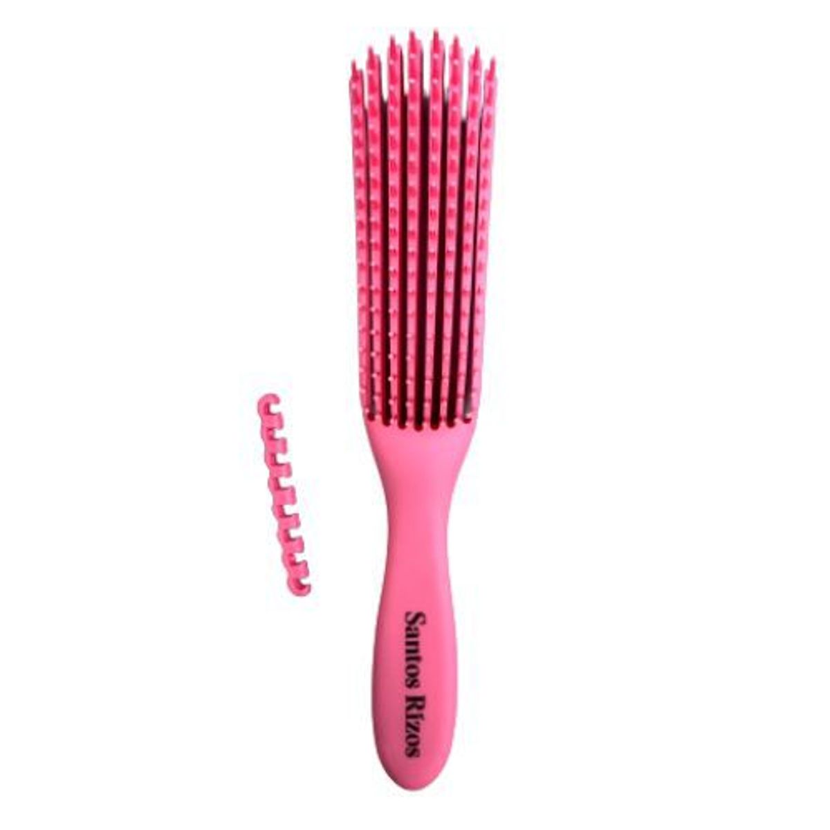 SANTOS RIZOS - CEPILLO FLEXI RIZOS DESENREDA Y DEFINE RIZOS - Color Rosado